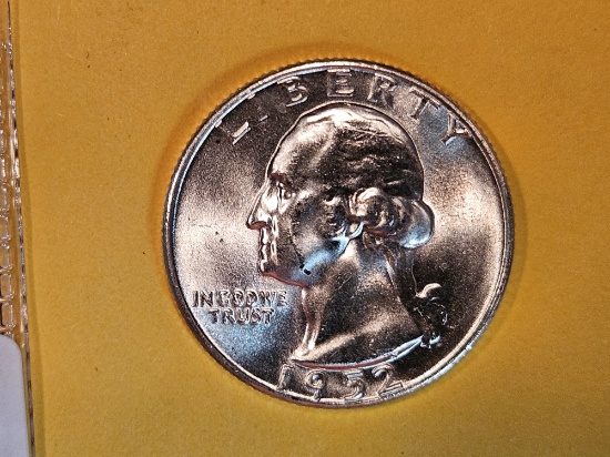 GEM Brilliant Uncirculated 1952-D Washington Quarter