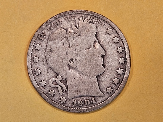 Better Date 1904-O Barber Half Dollar