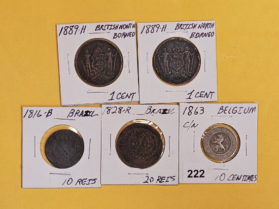 Five better World coins