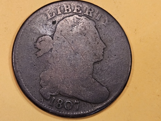 1807 Draped Bust Large Cent in Very Good