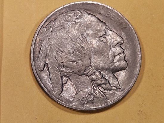 Choice Uncirculated 1913 Type 2 Buffalo Nickel