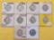 Ten Mixed Years Washington Silver Quarters