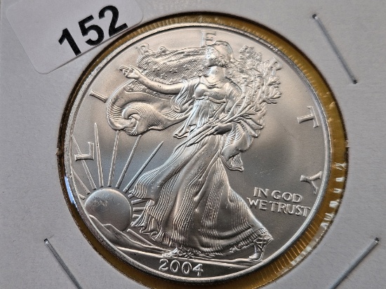 GEM Brilliant Uncirculated 2004 American Silver Eagle
