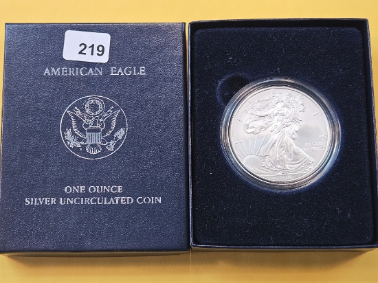 GEM Brilliant Uncirculated 2008-W American Silver Eagle