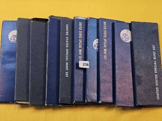 Ten US 40% Silver Special Mint Sets
