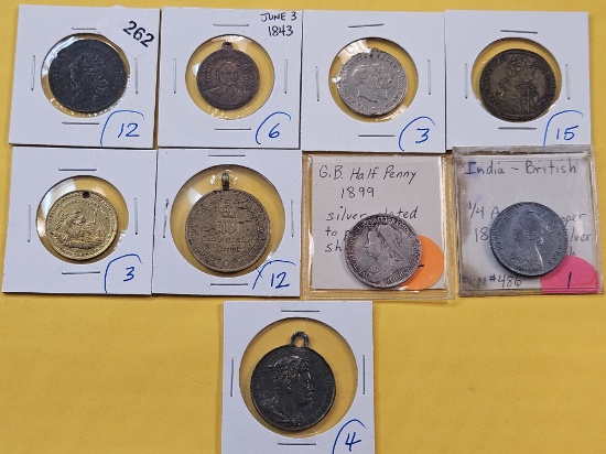 Nine Mixed World Tokens