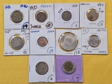 Ten Mixed World Coins