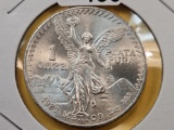 GEM Brilliant Uncirculated 1983 Mexico Silver Onza