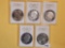 Five mixed Choice Eisenhower Dollars
