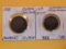 1808 and 1831 British-India coins