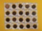 Twenty Italian coins