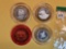 Four Ten Dollar .999 fine Silver Center Casino Gaming Tokens