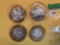 Four Ten Dollar .999 fine Silver Center Casino Gaming Tokens