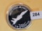 One Troy ounce .999 fine silver proof art round
