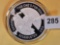 One Troy ounce .999 fine silver proof art round