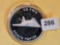 One Troy ounce .999 fine silver proof art round
