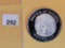 One Troy ounce .999 fine silver proof art round