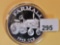 One Troy ounce .999 fine silver proof art round
