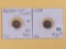 1852 and 1858 Three cent Silver Trimes