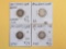 Four mixed Seated Liberty silver Dimes