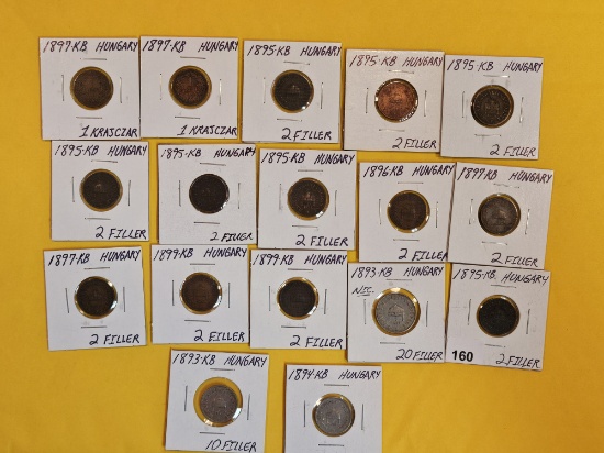 Seventeen Lovely coins from Hungary