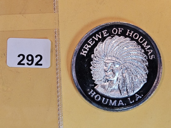One Troy ounce .999 fine silver proof art round
