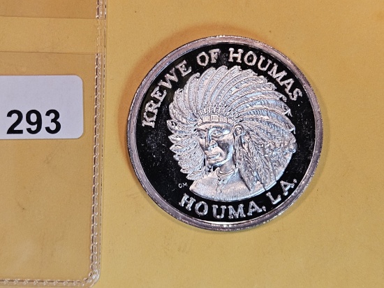 One Troy ounce .999 fine silver proof art round