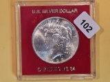 Brilliant Uncirculated plus 1922 Peace Silver Dollar