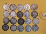 ** FULL ROLL ** Twenty Morgan Silver Dollars