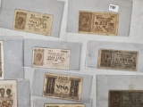 Twenty-one mixed pieces of World Currency