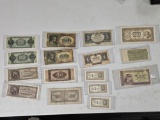 Seventeen nice mixed pieces of currency from mostly Eastern Europe
