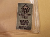 GOLD! Scottsdale Mint one-one hundredth troy ounce .9999 fine Gold Bar