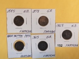 Five more better Great Britain farthings