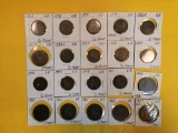 Twenty nicer, mixed, copper coins from Great Britain