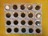 Twenty nicer, mixed, copper coins from Great Britain
