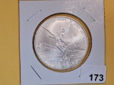 GEM Brilliant Uncirculated 2023 Mexico silver Onza