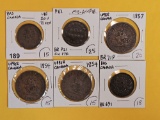 Six older Canadian Bank Tokens