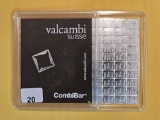 SILVER! Valcambi Suisse 100 Gram .999 fine silver combi-bar