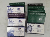 Ten mixed US Proof Sets