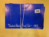 Nine US Proof sets from 1968 and 1970