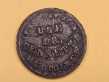 Civil War Token Merchant's Store Card