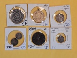 Six SUPER COOL pieces of exonumia