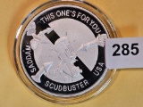 One Troy ounce .999 fine silver proof art round