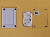 One Troy ounce .999 fine silver proof art bar