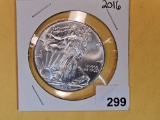 2016 GEM Brilliant Uncirculated American Silver Eagle