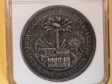 * SCARCE * NGC Undated Silver South Carolina Agricultural Society medal in About Uncirculated - 58
