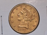 GOLD! 1895 Liberty Head Gold Five Dollars in About Uncirculated