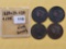 1829, 1836, 1838 and 1845 Large Cents