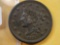 1838 Coronet Head Large Cent Beaded Cord