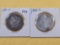 Two Better Date Morgan Silver Dollars